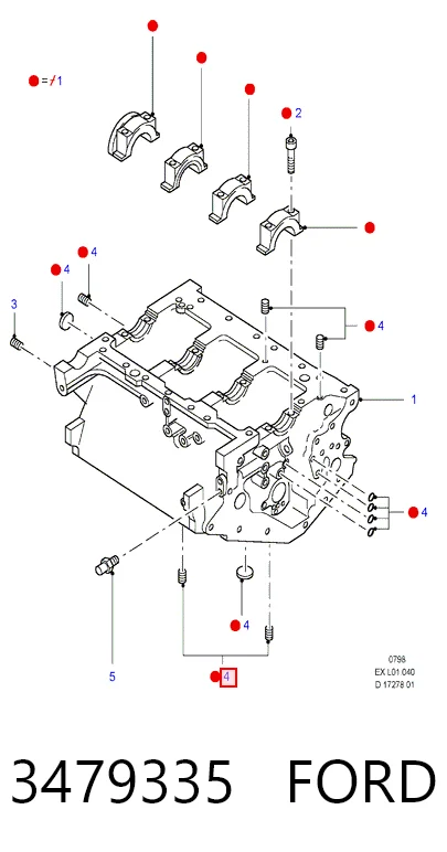 STD1201 Standart Tapa de bloque motor