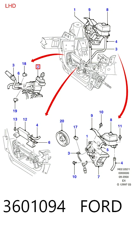Engranaje de dirección Ford Explorer SUV (U2) (1994 - 2002) precio, desde 58,99 EUR