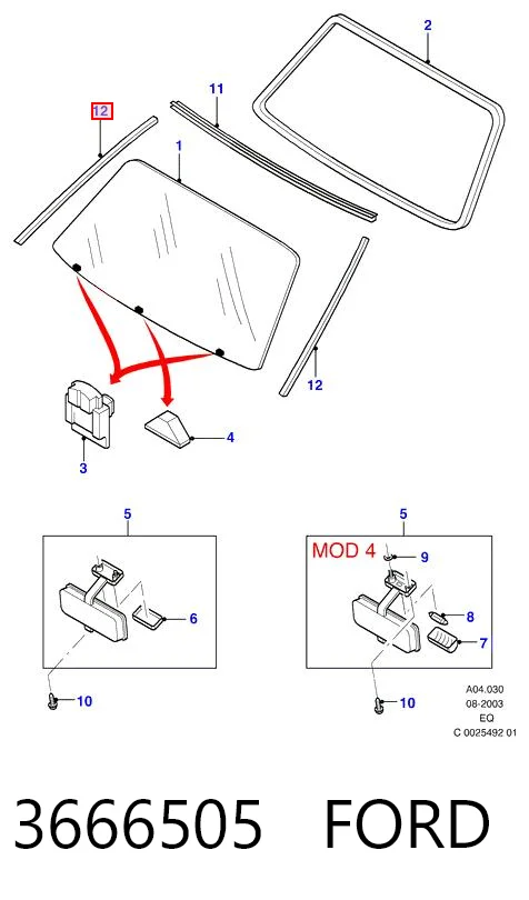 Comprar Moldura de parabrisas Ford Ranger  EQ a bajo precio