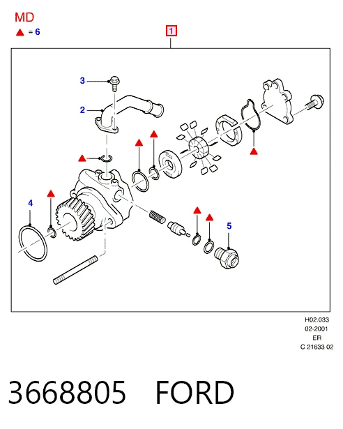 Bomba hidráulica de dirección Ford Ranger  (2006-2011)