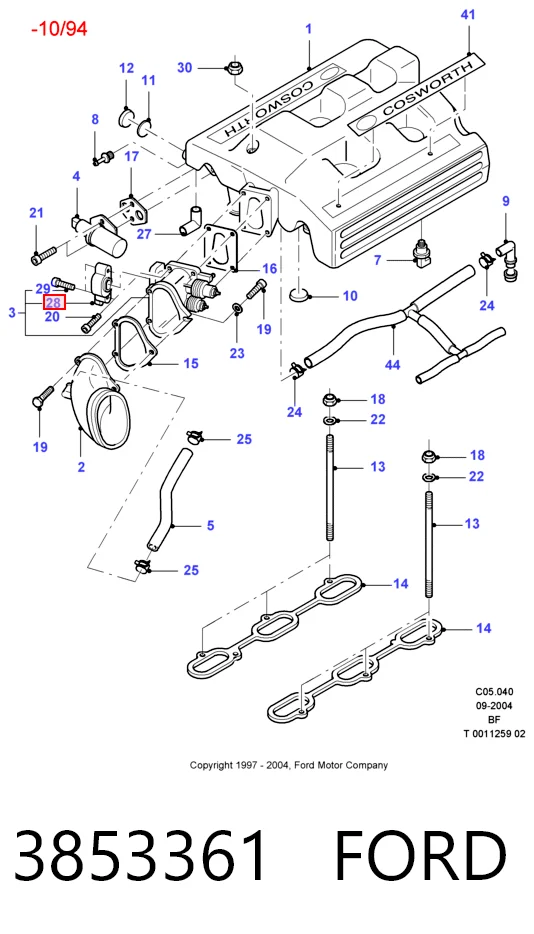 Sensor de posición del acelerador Ford Fiesta III (1989-1995)
