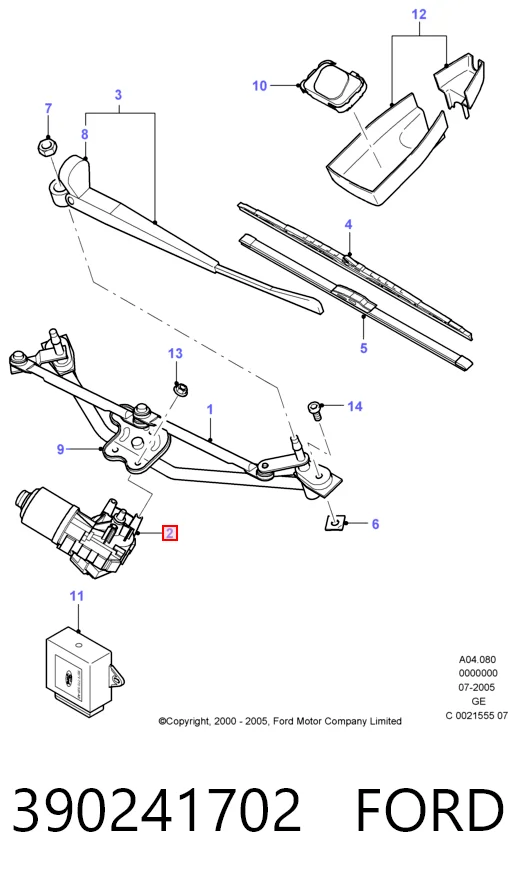 Comprar Motor limpiaparabrisas Ford Mondeo III B4Y