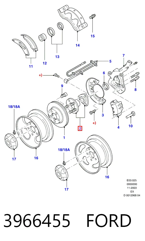 Cubo delantero para Ford Explorer  U2