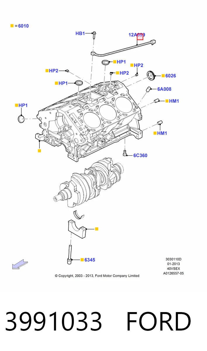 Sensor de detonación Ford Explorer  (1994-2002)