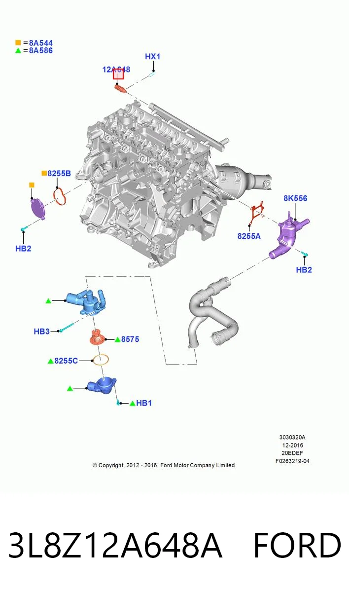 Sensor temperatura refrigerante para Ford Explorer  