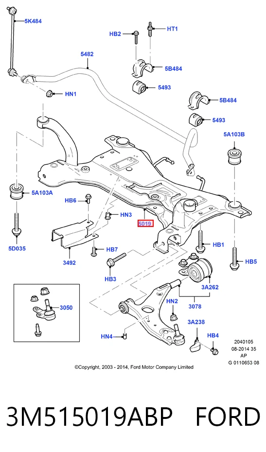 Subchasis delantero soporte motor Ford Focus II hatchback (DA, HCP, DP) (2004 - 2011) precio, desde 178,60 EUR