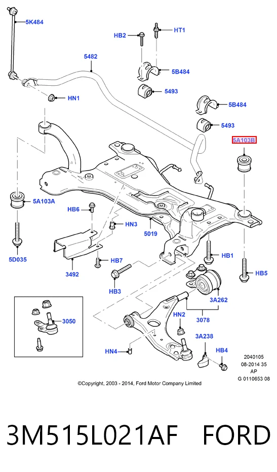 3M515L021AF Ford