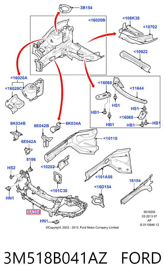 Comprar Soporte de radiador Ford C-Max  DM2