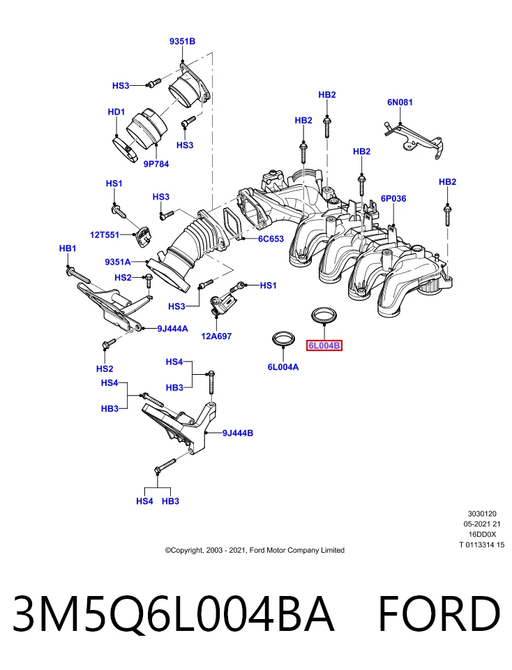 3M5Q6L004BA Ford