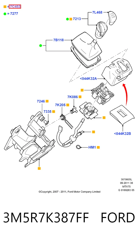 Mecanismo selector de marchas Ford C-Max monovolumen (DM2) (2003 - 2007) precio, desde 28,71 EUR