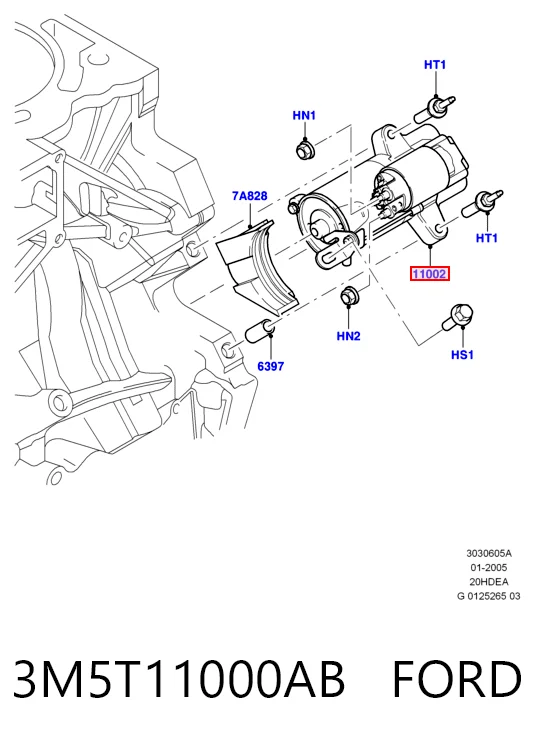 3M5T11000AB Ford Arranque motores