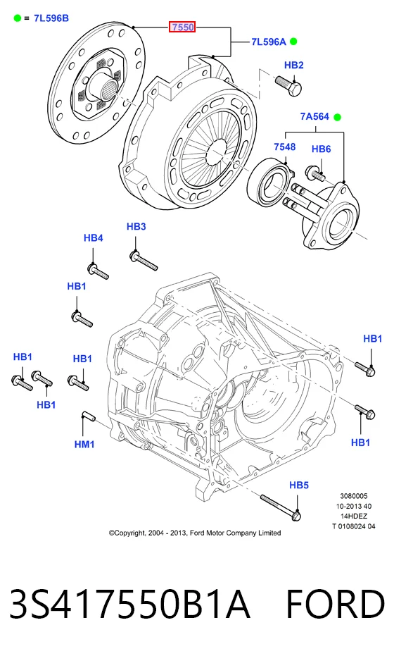 Disco de embrague Ford Fiesta 