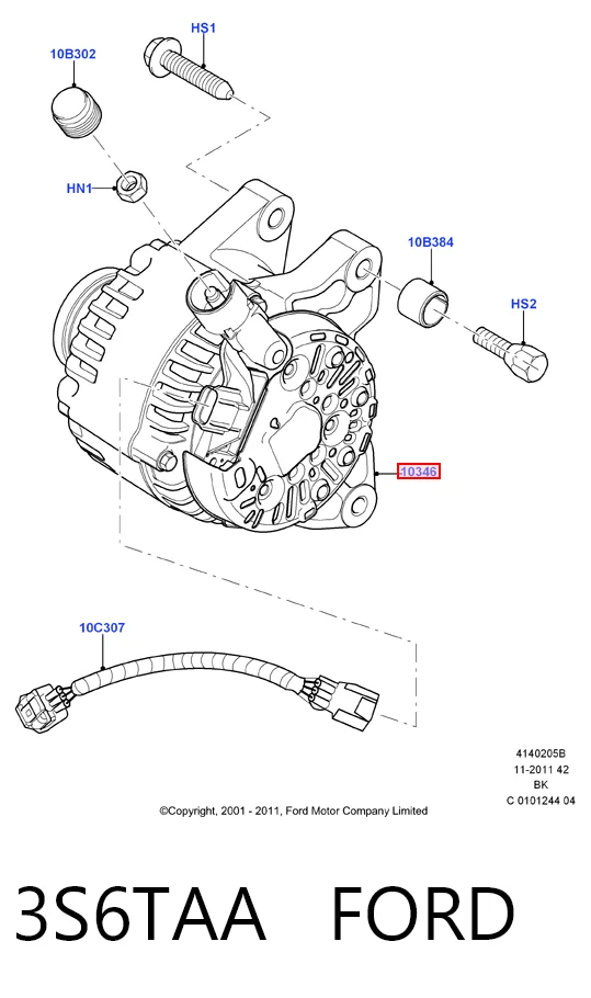 Alternador FORD 3S6TAA
