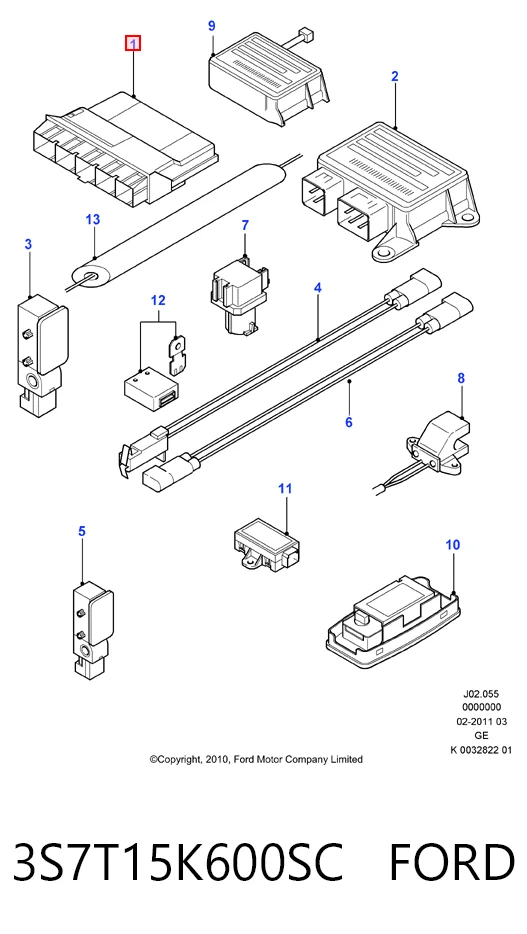 Módulo de confort para Ford Mondeo III B5Y