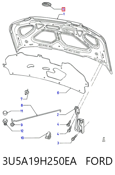 Comprar Emblema Ford Mondeo II BFP