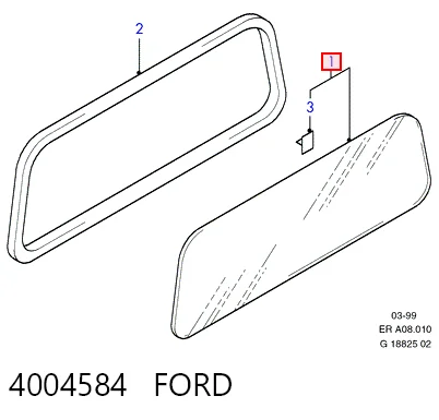 Comprar Luneta trasera Ford Ranger  ET a bajo precio