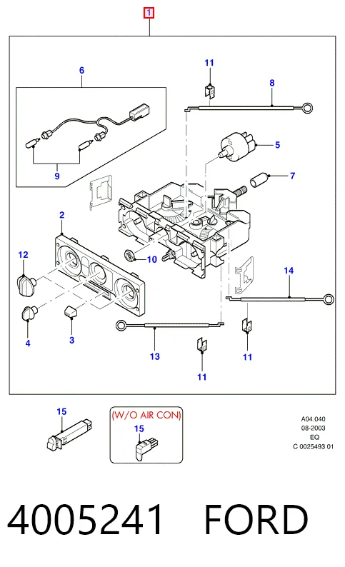 Comprar Módulo de modos de calefacción/aire acondicionado Ford Ranger ER a bajo precio