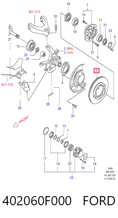 402060F000 Ford Discos