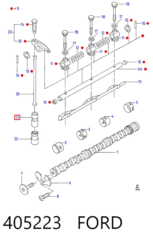 Taqués de motor para Ford Sierra I GBC