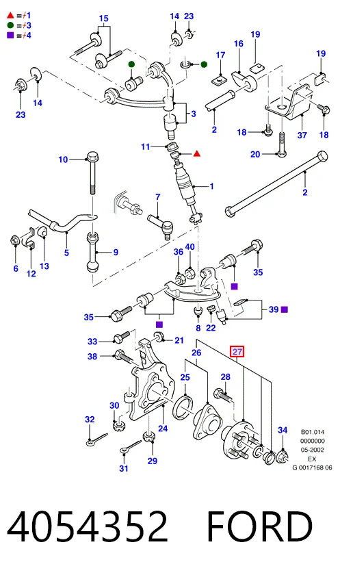 Buje de rueda delantero Ford Explorer SUV (U2) (1994 - 2002) precio, desde 66,11 EUR