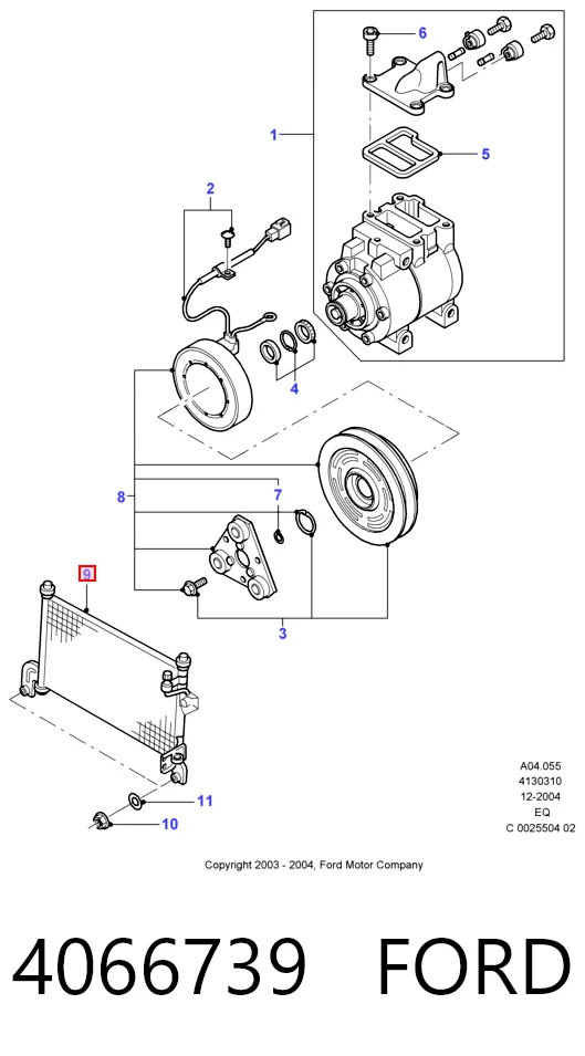 Aire acondicionado capacitor Ford Ranger pick-up (ER) (1999 - 2003) precio, desde 120,52 EUR