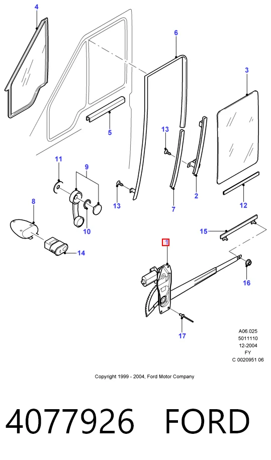 4077926 Ford Elevalunas