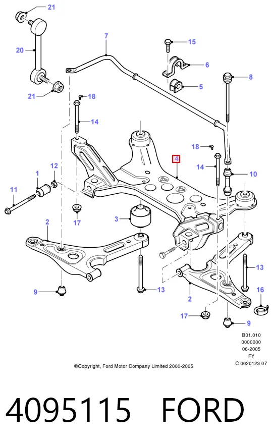 Puente delantero para Ford Transit V184/5