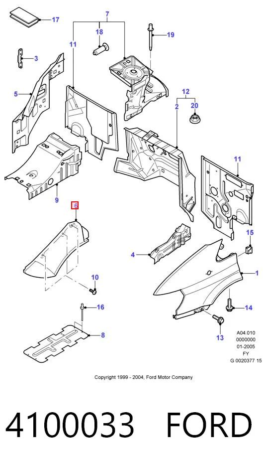 Paso rueda para Ford Transit V347/8