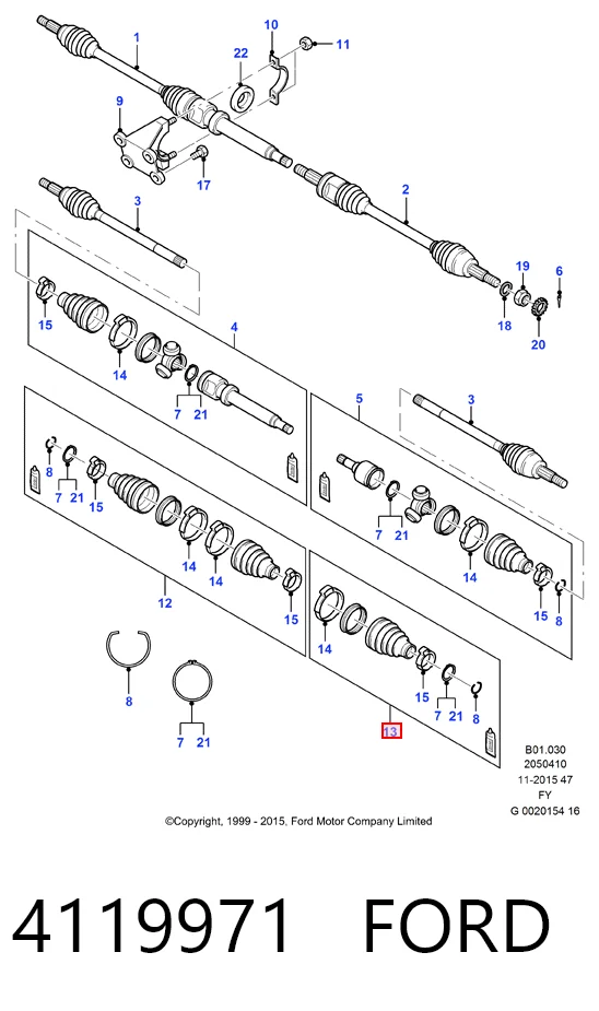 Comprar Fuelle, semieje delantero interior Transit  V184/5