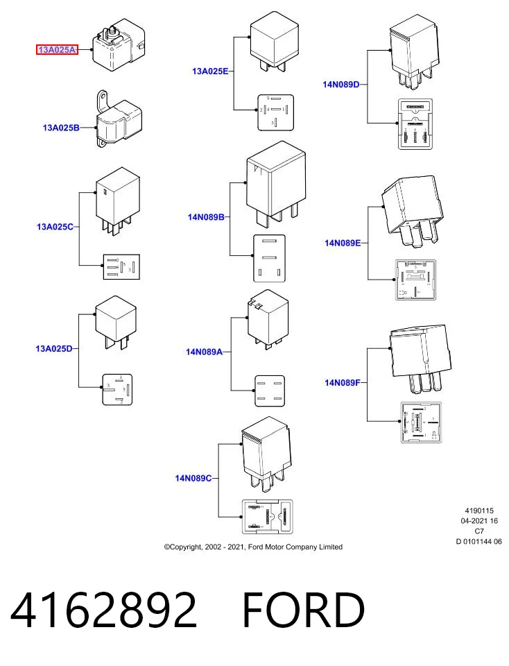 Relé de intermitentes 11442002 Fase