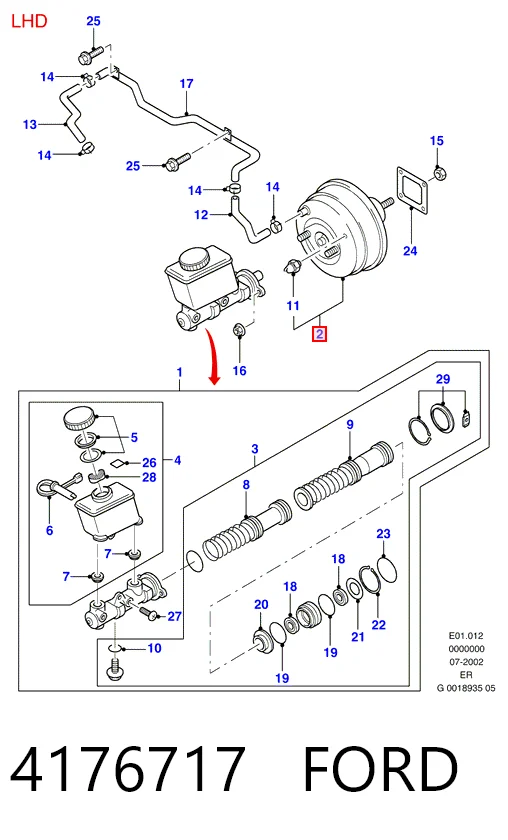 Servofreno para Ford Ranger EQ