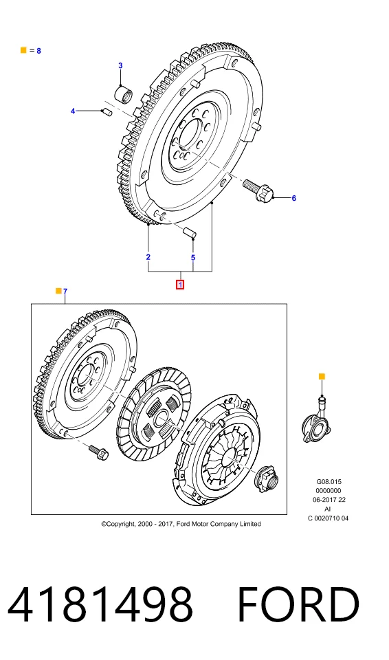 Volante bimasa para Ford Mondeo III (B4Y)