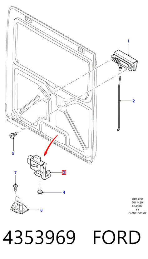 Comprar Cerradura de tapa de maletero Ford Transit  V184/5 a bajo precio