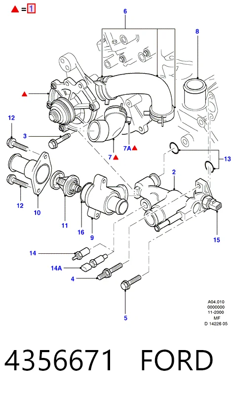 Bomba refrigerante coche para Ford Escape  