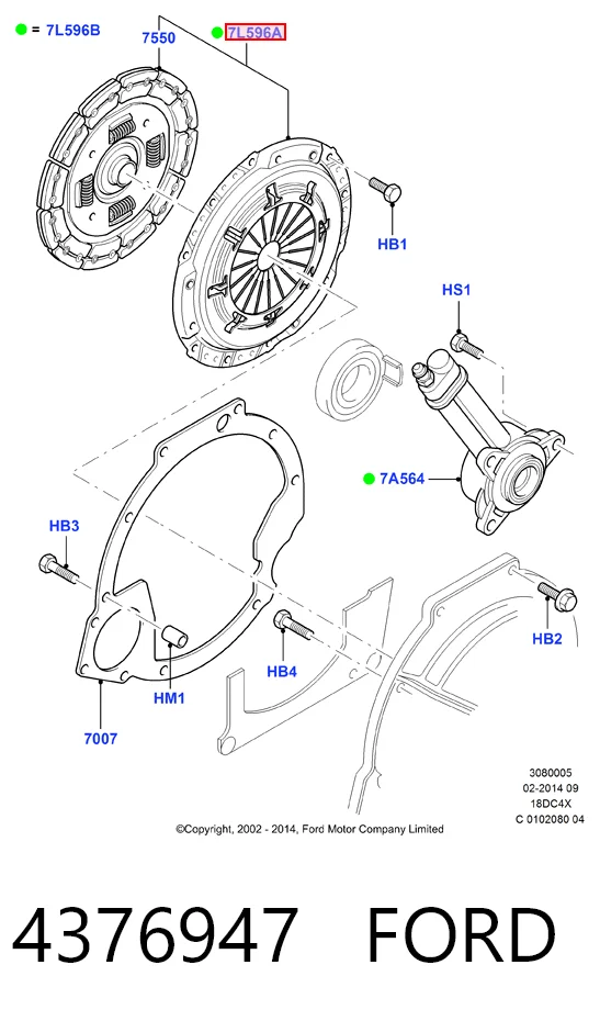 Mecanismo de embrague Ford Connect  desde 108,50 €