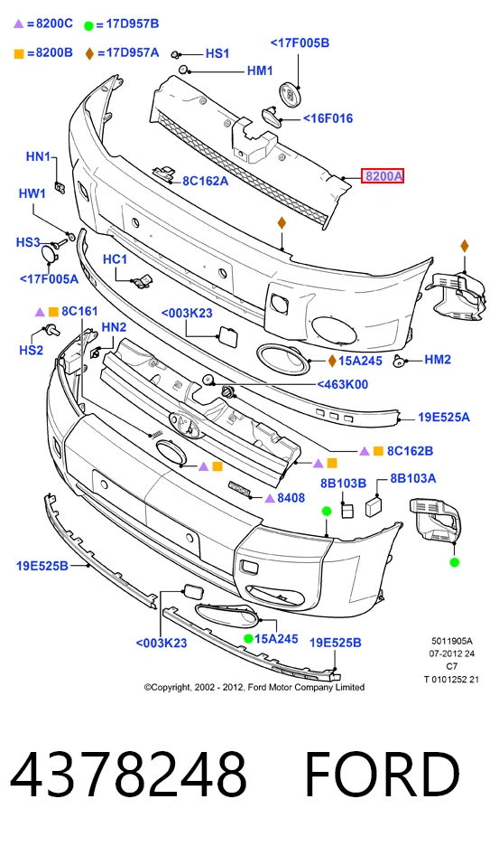 Calandra para Ford Connect  TC7