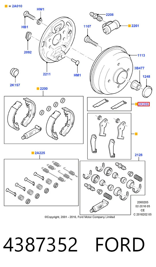 Comprar Kit de reparación del mecanismo de ajuste automático de zapatas de freno Ford Connect TOURNEO PU2