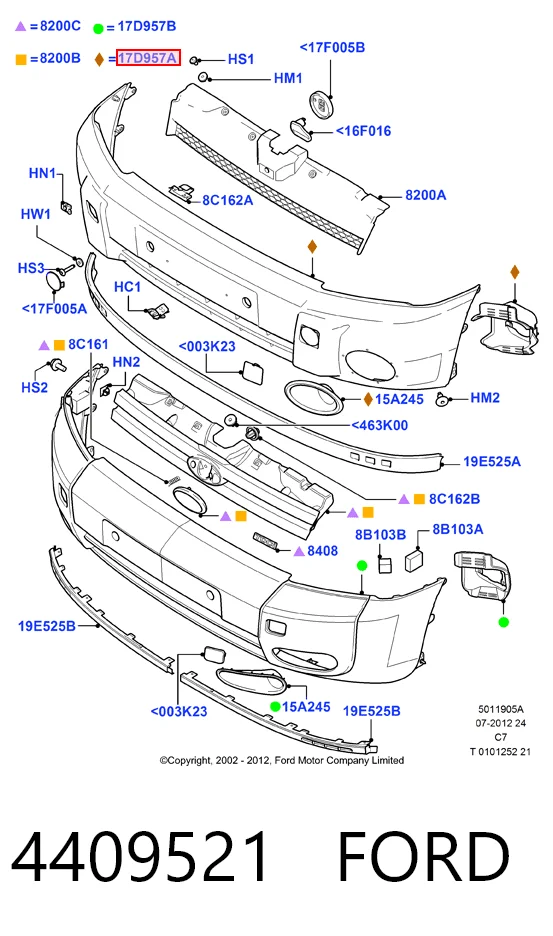 Comprar Paragolpes Ford Connect  TC7