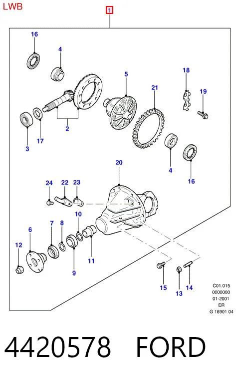 Grupo trasero para Ford Ranger ER