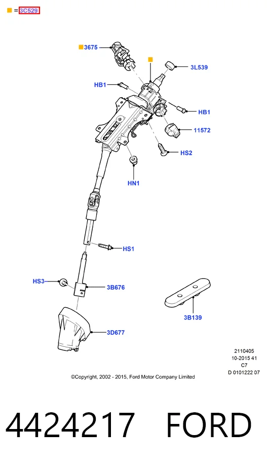 Columna dirección para Ford Connect PU2