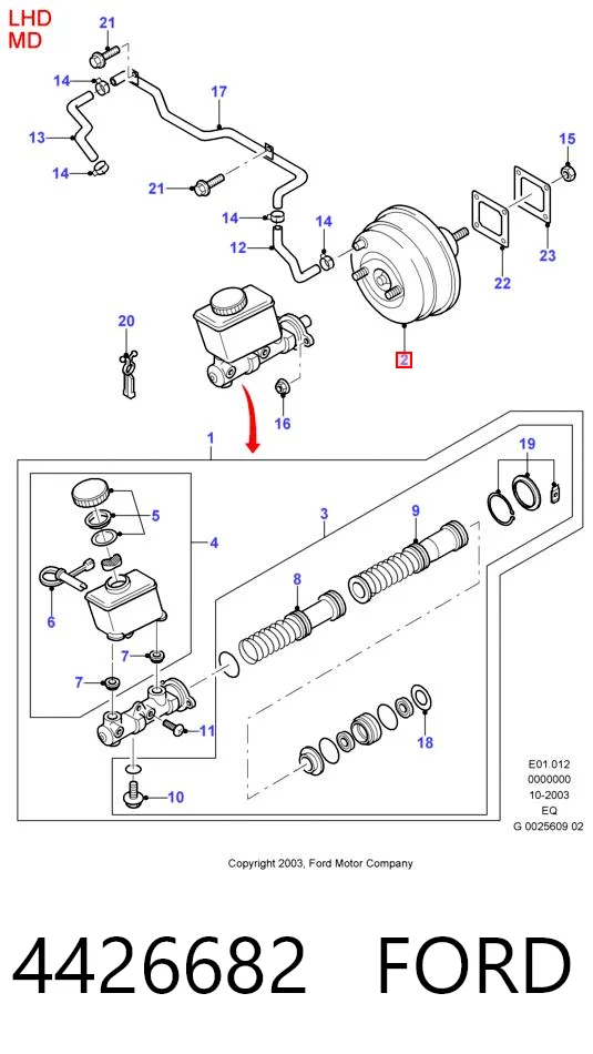 Servofreno para Ford Ranger ER