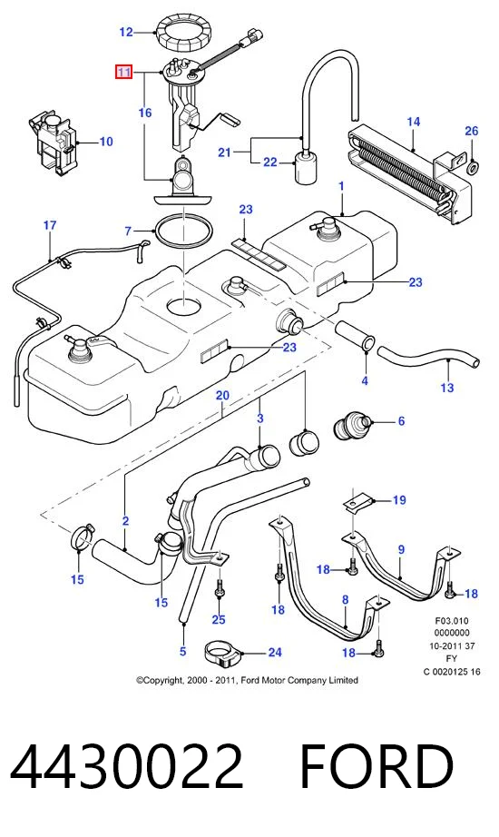 Aforador para Ford Transit V184/5