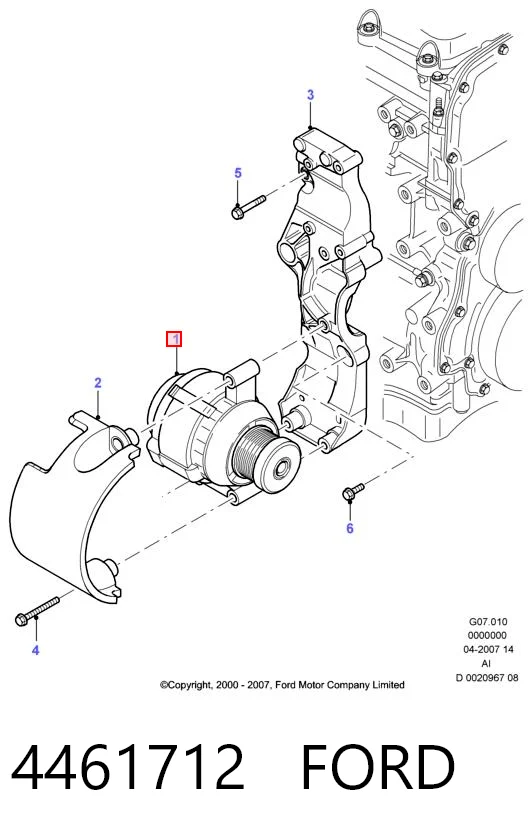 4461712 Ford Alternador de coche