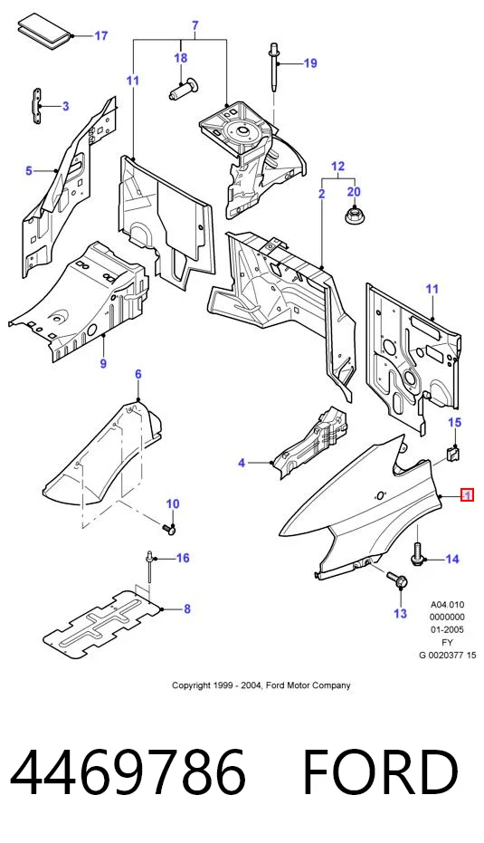 Aleta delantera izquierda Ford Transit V furgoneta (V184/5) (2000 - 2006) precio, desde 63,02 EUR