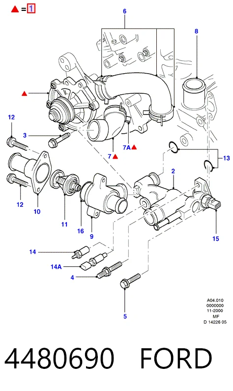 Bomba refrigerante coche para Ford Escape  