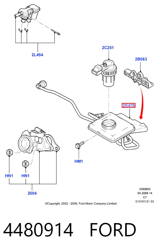 Deposito liquido frenos Ford Connect (2002-2013)