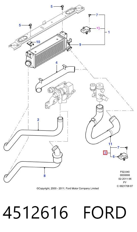 752701 Cautex Manguera del intercooler