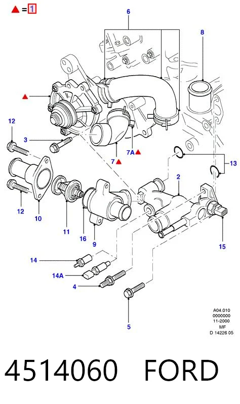 Bombeadora de agua Ford Escape SUV (2001 - 2007) precio, desde 59,99 EUR