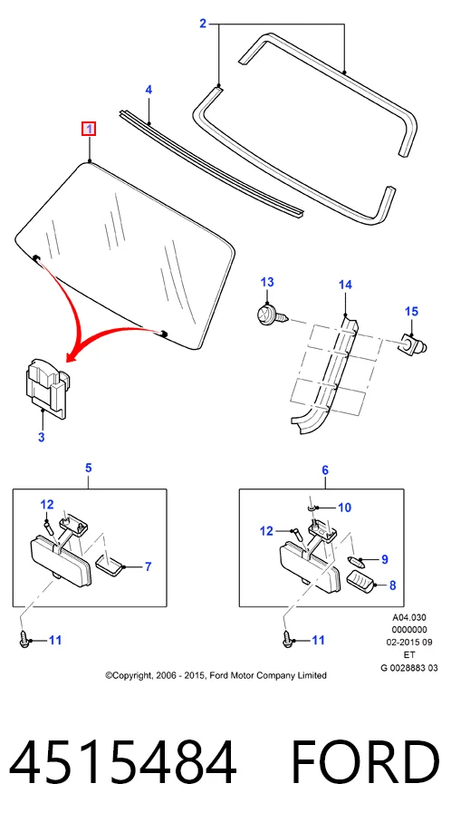 Parabrisas delantero  Ford Ranger  (1999-2003)