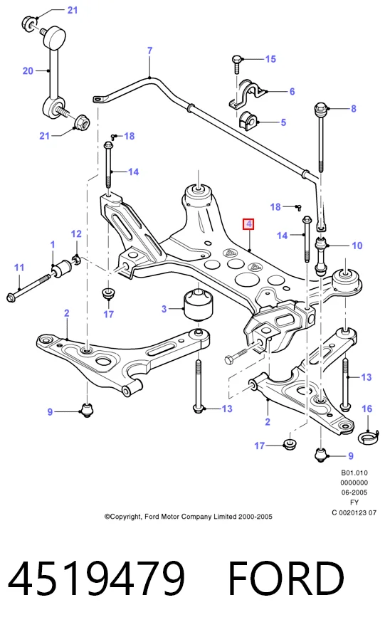 Bastidor delantero Ford Transit  (V184/5)